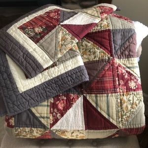 Eddie Bauer home quilt and shams